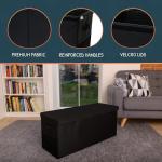 SoftOwl Extra Large Toy Storage Organizer with Lid - Sturdy, Collapsible Toy Chest Storage Box Design - Toys Bin with Dividers for Kids, Nursery, Bedroom, Playroom 37"x16"x14"