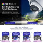 Amcrest 5MP AI Turret IP PoE Camera w/ 49ft Nightvision, Security IP Camera Outdoor, Built-in Microphone, Human & Vehicle Detection, Active Deterrent, 129° FOV, 5MP@20fps IP5M-T1277EW-AI