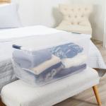 Rubbermaid Cleverstore 95 Qt Clear Storage Bins with Lids, 4-Pack, Stackable, BPA-Free, Made in USA