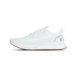 FLUX FOOTWEAR Men’s and Women’s Adapt Runner Wide Toe-Box Natural Movement Shoes with Breathable Knit Upper & UltraFlex Midsole Lightweight Shoes for Running, Walking & Everyday Wear - White/Gum