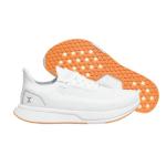 FLUX FOOTWEAR Men’s and Women’s Adapt Runner Wide Toe-Box Natural Movement Shoes with Breathable Knit Upper & UltraFlex Midsole Lightweight Shoes for Running, Walking & Everyday Wear - White/Gum