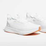 FLUX FOOTWEAR Men’s and Women’s Adapt Runner Wide Toe-Box Natural Movement Shoes with Breathable Knit Upper & UltraFlex Midsole Lightweight Shoes for Running, Walking & Everyday Wear - White/Gum