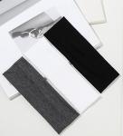 Headbands for Women Non Slip 16 Pack Elastic Sports Hair Bands for Women, Soft Cotton Cloth Headband for Workout Yoga Fashion Hair Accessories, Black White Gray Trendy Head Bands