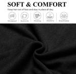 Headbands for Women Non Slip 16 Pack Elastic Sports Hair Bands for Women, Soft Cotton Cloth Headband for Workout Yoga Fashion Hair Accessories, Black White Gray Trendy Head Bands