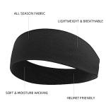 Headbands for Women Non Slip 16 Pack Elastic Sports Hair Bands for Women, Soft Cotton Cloth Headband for Workout Yoga Fashion Hair Accessories, Black White Gray Trendy Head Bands