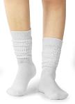 BomKinta Slouch Socks Women Thigh High Boot Socks Soft Scrunch Socks Size 5-11 3 Pair Pack White White White