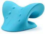 RESTCLOUD Neck and Shoulder Relaxer, Cervical Traction Device for TMJ Pain Relief and Cervical Spine Alignment, Chiropractic Pillow Neck Stretcher (Blue)