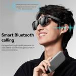 AI Smart Glasses with HD Camera and Bluetooth - AI Photo Recognition and Interactive Dialogue, Noise-canceling Bluetooth 5.4, and Long Battery Life | Stylish Black Frame and Lenses