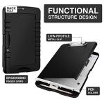 Sooez Clipboard with Storage, High Capacity Nursing Clip Board 8.5 x 11 with Pen Holder & Low Profile Clip, Plastic Clipboards Case Box, Teacher Must Haves School Office Supplies,Letter Size/ A4