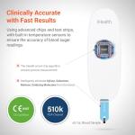 iHealth Gluco+ Wireless Smart Blood Glucose Monitor Kit with Free App, 100 Glucometer Strips, 100 Lancets, 1 Blood Sugar Monitor, 1 Lancing Device, Portable Diabetes Testing Kit for Home Use