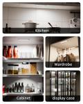 EZVALO Under Cabinet Lights, LED Closet Lights Wireless USB Charging, Motion Sensor Lighting Indoor 5700K Dimmable with Remote Control (White) 5 Pack