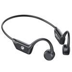 Qyzue Bone Conduction Headphones, Open Ear Headphones Wireless Bluetooth with Mic, Superior Sound Running Headphones 10H Playtime, Comfortable Fit Waterproof for Music, Workouts, Travel
