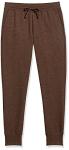 Amazon Essentials Women's Fleece Jogger Sweatpant (Available in Plus Size), Brown Heather, Large