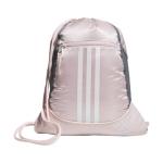 adidas Alliance Sackpack, Drawstring Backpack, Lightweight Small Gym Bag for Women and Men, Sandy Pink/White, One Size