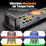 Berleng Push Up Board - 36-in-1 Foldable Pushup Fitness Stand for Portable Strength Training. Rugged, Stable Equipment for Home Gym Workout for Men & Women