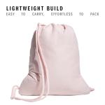 adidas Alliance Sackpack, Drawstring Backpack, Lightweight Small Gym Bag for Women and Men, Sandy Pink/White, One Size