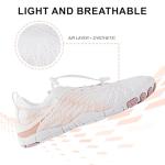 StoneLiquid Hike Barefoot Shoes for Women Men Waterproof Trail Running Healthy & Non-Slip Barefoot Footwear (White, Adult, Women, 8, Numeric Range, US Footwear Size System, 8.5, Medium)