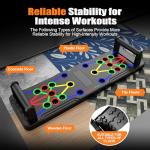 Berleng Push Up Board - 36-in-1 Foldable Pushup Fitness Stand for Portable Strength Training. Rugged, Stable Equipment for Home Gym Workout for Men & Women