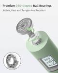 YOTTOY Cordless Jump Rope with Counter - Ropeless Jump Rope 2 In 1 with Large Cordless Ball-Weighted for Women with LCD Display (Green)