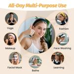 Headbands for Women - 6 Pack Wide Elastic Hair Bands | Stretchy Sweatbands Hair Bands | Soft Sports Thin Head Bands | Non-Slip Accessories Bands for Fashion, Washing Face, Workouts, Yoga, Daily Use