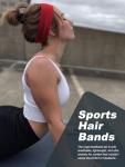 DRESHOW 16 Pcs Sports Headbands for Women Non-Slip Stretchy Fashion HairBand Curly Hair Headband Soft Hair Accessories for Daily Wear Workout Yoga Running