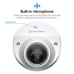 Amcrest 5-Megapixel Wedge IP PoE AI Camera, Security IP Camera Outdoor, Built-in Microphone, Human & Vehicle Detection, Perimeter Protection, 98ft Night Vision, 130° FOV, 5MP@20fps IP5M-W1150EW-AI