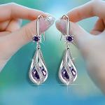 Deals of+The Day Lightning+Deals 925 Sterling Silver Drop Earrings for Women Amaoncom/Redeem Trendy Gold Hypoallergenic Dangle Earrings Wedding Earrings Jewelry for Brides