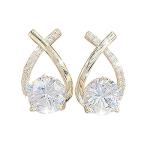 Clearance'Sales Today Deals Prime Big Spring Sale Valentines Day Gifts 925 Sterling Silver Diamond Stud Earrings for Women Deal of+The Day Prime Today Wedding Gifts for Birthday Anniversary for Her