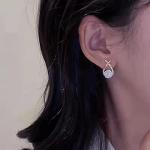 Clearance'Sales Today Deals Prime Big Spring Sale Valentines Day Gifts 925 Sterling Silver Diamond Stud Earrings for Women Deal of+The Day Prime Today Wedding Gifts for Birthday Anniversary for Her