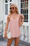 Lightning+Deals of Today Prime 2025 Womens Tank Tops Eyelet Embroidery Sleeveless Camisole Summer Clothes Scoop Neck Flowy Shirts My Last Order
