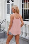 Lightning+Deals of Today Prime 2025 Womens Tank Tops Eyelet Embroidery Sleeveless Camisole Summer Clothes Scoop Neck Flowy Shirts My Last Order