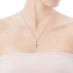 Lightning+Deals of Today Prime 925 Sterling Silver Cross Necklace for Women Sales Today Clearance Prime Only Infinity Necklace 14K Gold Plated Heart Jewelry for Easter Or Holiday