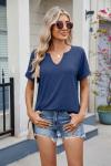 Lightning+Deals of Today Prime 2025 2025 Womens Summer Tops Short Sleeve V-Neck T Shirts Casual Basic Tees Trendy Clothes My Recent Orders Placed by me