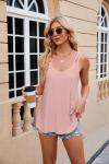 Lightning+Deals of Today Prime 2025 Womens Tank Tops Eyelet Embroidery Sleeveless Camisole Summer Clothes Scoop Neck Flowy Shirts My Last Order