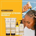 Carol's Daughter X Coco Gauff Goddess Strong Bundle: Hair Care Kit with Shampoo, Conditioner, Leave-In Treatment and Scalp Oil, 4 Items