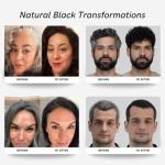 POLAR HAIR CARE Polar Haircare - Hair Dye Shampoo for Gray Hair for Women & Men (Jet Black) Natural Hair Dye Kit - Semi Permanent Hair Dye Shampoo - Vegan Hair Dye USA 6.76 Fl Oz