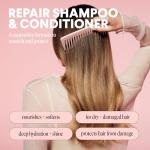 MONDAY HAIRCARE Repair Shampoo and Conditioner Set (12 oz) For Dry to Damaged Hair Made with Keratin, Coconut Oil, Shea Butter, and Vitamin E