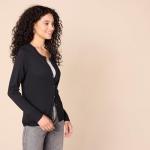 Amazon Essentials Women's Lightweight Crewneck Cardigan Sweater (Available in Plus Size), Black, X-Large
