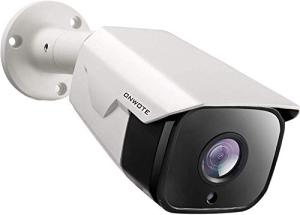 ONWOTE 4K 8MP UltraHD PoE IP Security Camera, AI Human Vehicle Detection, 3840x2160 8 Megapixels, 134° FoV, Video Audio, Indoor Outdoor, Commercial Wired Camera for Business, Add-on to PoE NVR System