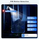 2K Security Cameras Wireless Outdoor, WiFi Battery Powered Indoor Camera for Home Security with AI Motion Detection, Spotlight, 2-Way Talk, Siren, IP65, Cloud/SD Storage - 4 Pack