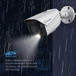 Amcrest UltraHD 4K (8MP) IP PoE AI Camera, FOV 129°, 49ft Color Nightvision, Security Outdoor Bullet Camera, Human & Vehicle Detection, Active Deterrent, 4K @15fps, IP8M-2796EW-AI (White)