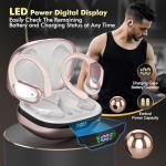 HAOYUYAN Wireless Earbuds, Sports Bluetooth Headphones, 80Hrs Playtime Ear Buds with LED Power Display, Noise Canceling Headset, IPX7 Waterproof Earphones for Workout/Running Rose Gold