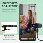 Aylthyo Auto Clicker for Smart Phone, Phone Screen Device Speed Clicker for iPhone iPad Apps, Fast Click Simulation Finger Continuous Click for Tiktok, Live Broadcasts Likes, Lightning Deal, Reward Task, Plug and Play(Black)