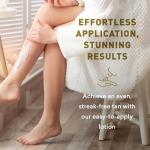 Sunless Tanning Lotion | Anti-Aging Self-Tanner | Body Tanning | Sun Kiss Glow Bronze Finish | Bronzer Lotion For All Skin Types | Just Nutritive | 8 Oz