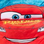 Jay Franco Disney Pixar Cars Lightning McQueen 3D Snuggle Pillow - Super Soft Red Racecar Plush Pillow - Measures 15 Inches
