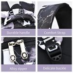 Yvechus Camo Backpack Set with Lunch Bag Lightweight Waterproof School Backpack Bookbag for Boys Girls (A-Style Lightning Black)