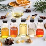 12 Pack, 2 oz Small Clear Glass Bottles w/Lid & 3 Funnels - 60ml Boston Shot Bottles for Health, Immunity, Potion, Wellness, Sample, Ginger, Juice - Mini Personal Care & Beauty Travel Bottle