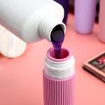 Mrsdry Travel Bottles for Toiletries, Tsa Approved 3oz Portable Travel Bottles, BPA Free Leak Proof Squeezable Silicone Travel Size Containers, Travel Accessories with Clear Toiletry Bag (4 Pack)