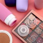 Mrsdry Travel Bottles for Toiletries, Tsa Approved 3oz Portable Travel Bottles, BPA Free Leak Proof Squeezable Silicone Travel Size Containers, Travel Accessories with Clear Toiletry Bag (4 Pack)