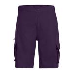 Cargo Shorts for Men Elastic Waist Zipper Relaxed Stretch Lightweight Work Shorts Casual 2025 Summer Tactical Pants Medium,Purple